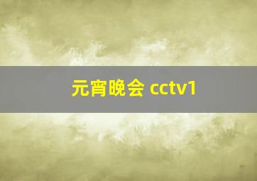 元宵晚会 cctv1